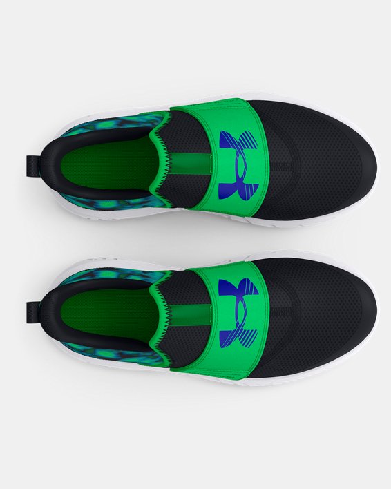 Boys' Grade School UA Flash Laser Running Shoes, Black, pdpMainDesktop image number 2